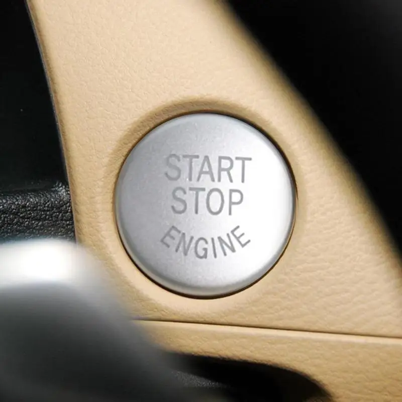 VODOOL Серебряный автомобильный Стайлинг двигатель кнопка запуска крышка ключ