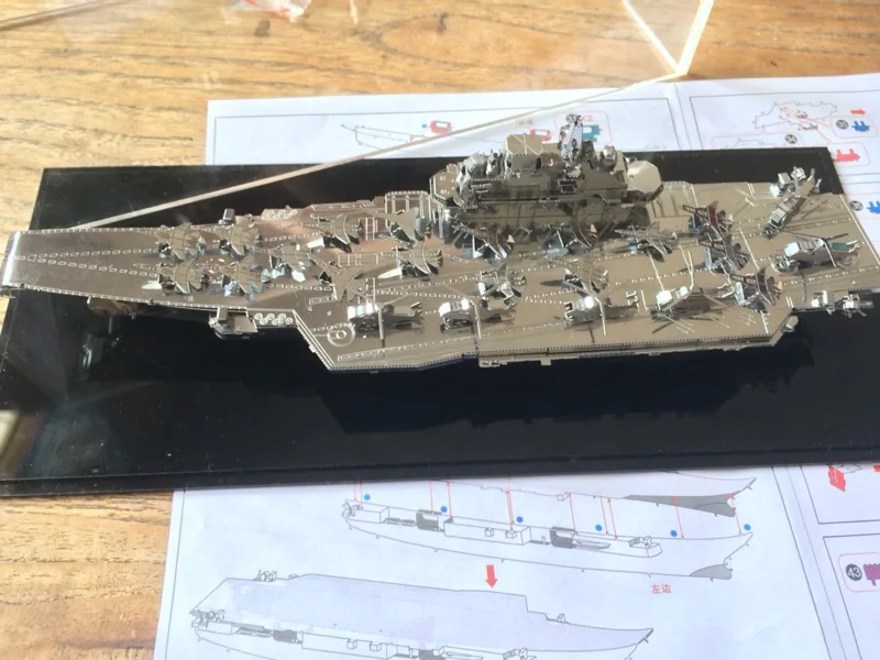 Piececool Plan Liaoning Cv-16 авианосец DIY 3d металлические нано-головоломки сборные модели наборы P056-S лазерной резки головоломки игрушки