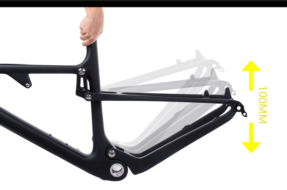 T800 карбоновая mtb рама 29er BOOST полная подвесная карбоновая рама 29 рама карбоновая для горного велосипеда 142*12 или 135*9 мм велосипедная Рама