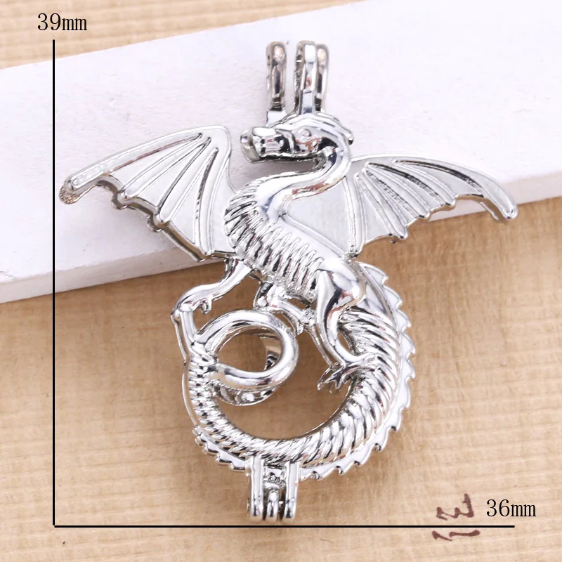 6 шт. яркие подоленные ювелирные изделия с изображением дракона Перламутровые