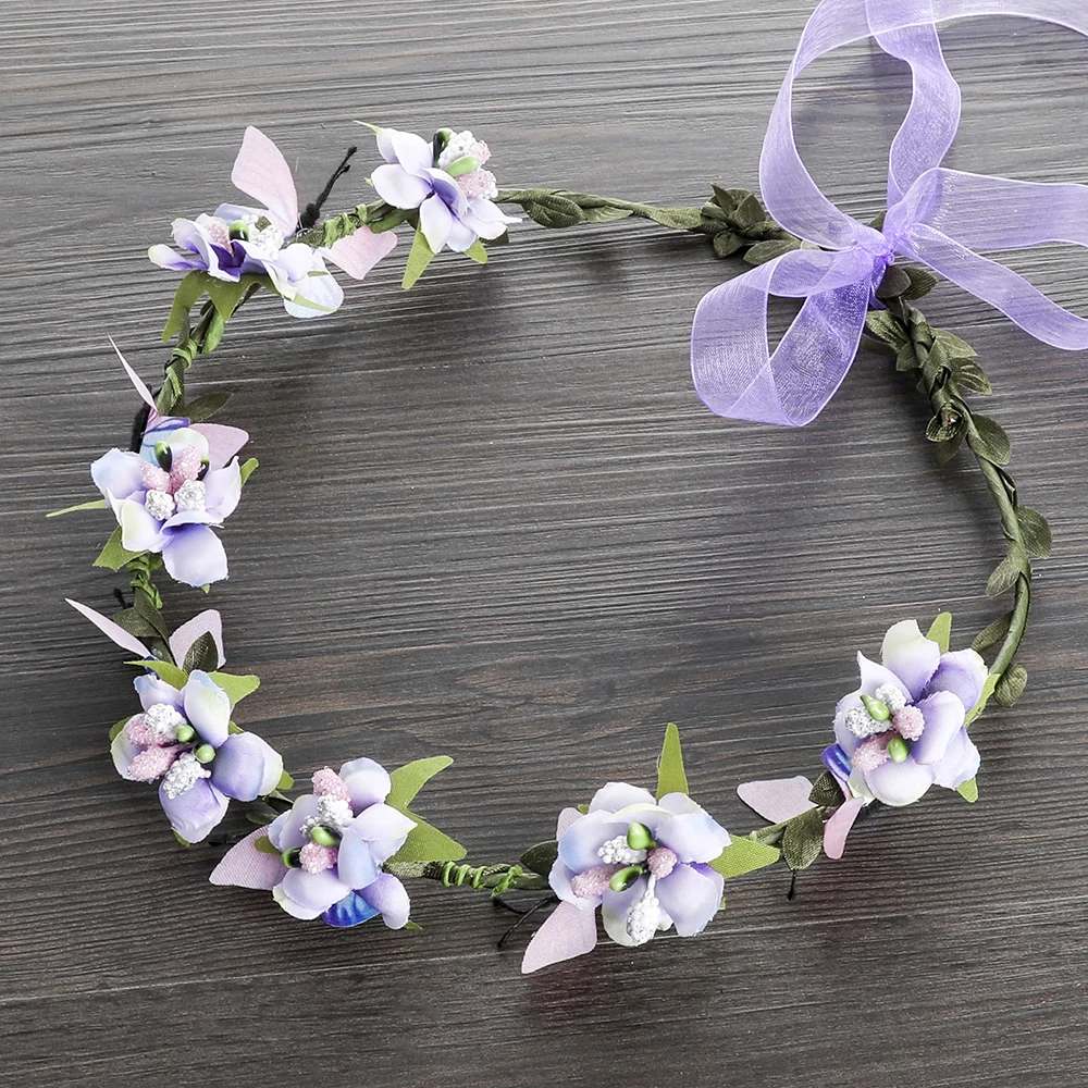 Очаровательная маленькая Цветочная симуляция венка-бабочка Красивая гирлянда