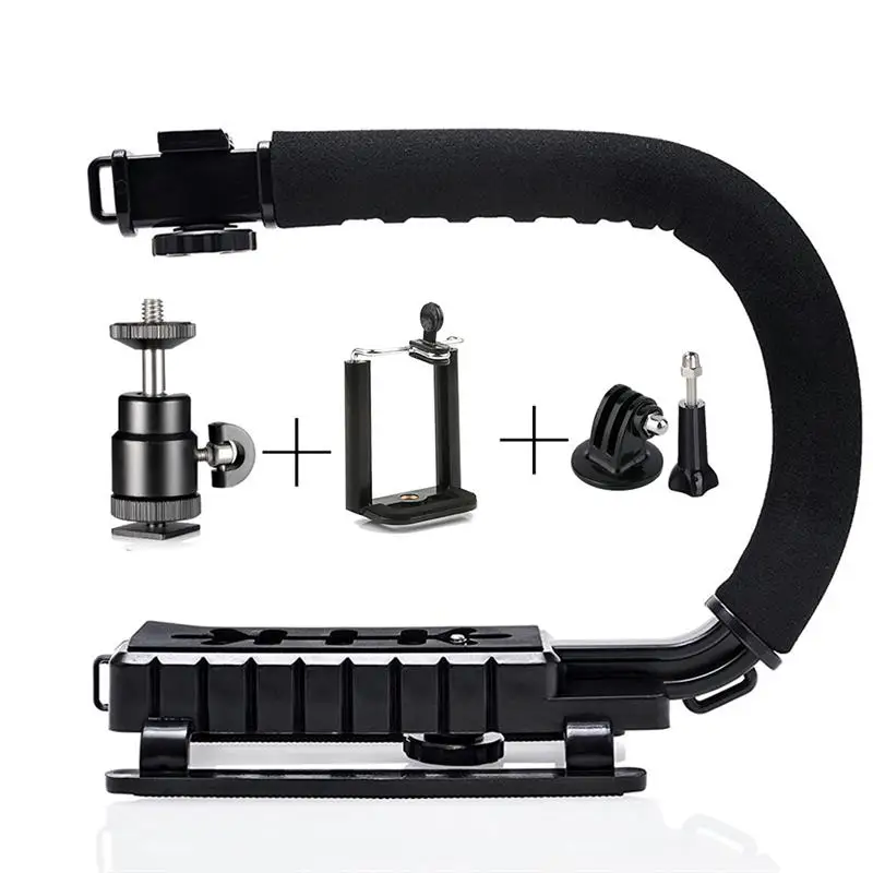 Tripod Accessories Штатив-Трипод для фотосъемки камеры с устойчивым креплением, рукоятка C стабилизатором, крепление для съемки на низком положении, многофункциональные аксессуары с зажимом - Цвет: Tripod Accessories