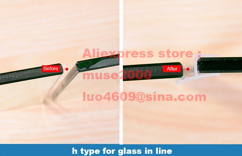 Уплотнитель для стекла силиконовая резиновая уплотнительная лента h типа 6 8 10 12