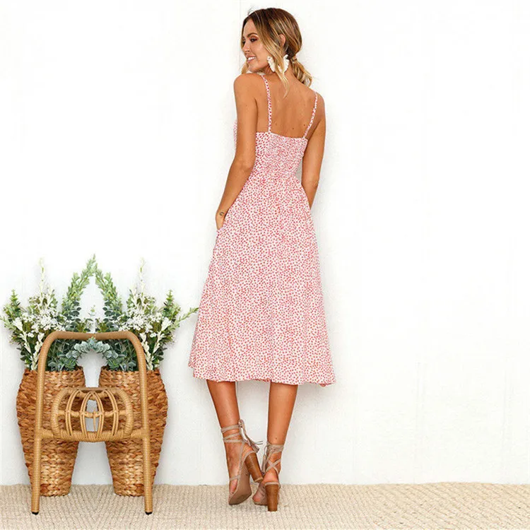 Женское платье с принтом подсолнуха и ананасов пикантное вечернее на пуговицах