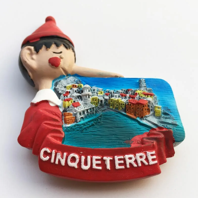 Креативный Италия Cinque Terre дорожный сувенир магнитик на холодильник 3D Смола высококачественный декор для холодильника магнитная наклейка