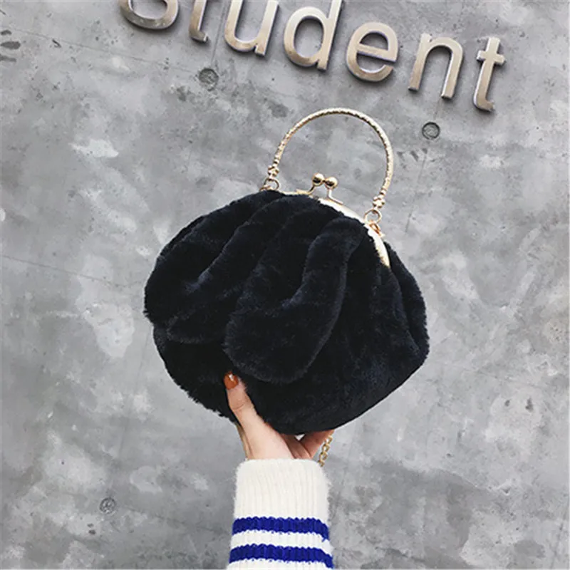 ACE LOVE Маленький милый плюшевый цепи повседневные сумки с заячьими ушками