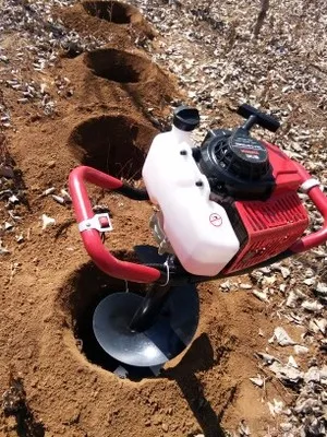 52CC бензиновый Земляной Бур с буровой головкой 10 см высокомощный двухтактный