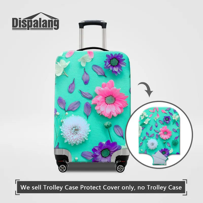 Luggage Cover09 Dispalang чехол с цветочным принтом Защитные чехлы для путешествий аксессуары пылезащитный чехол для багажа для 18-32 дюймов Чехол для костюма чехол - Цвет: Luggage Cover09