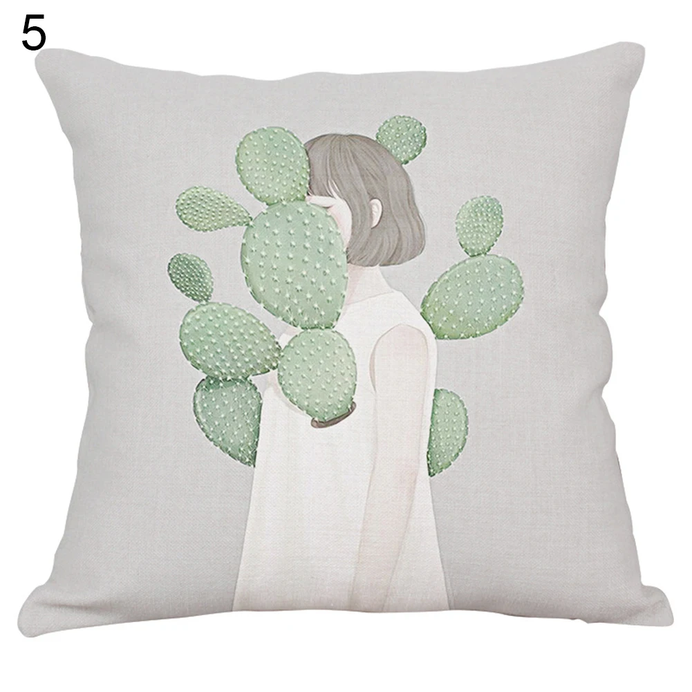 

New arrival Bedroom Decor Tropical Plants Print Pillow Case Waist Throw Pillow Cover 18 Sofa pillow drop shipping