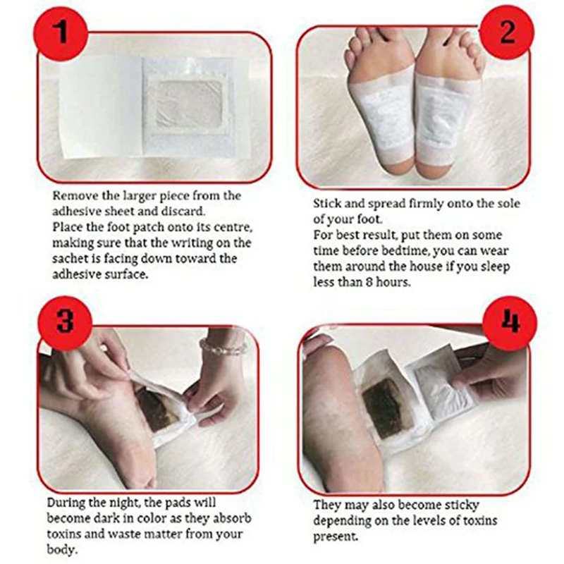 Лидер продаж! 10 шт. патчи для похудения уход за ногами Имбирная соль Детокс ног
