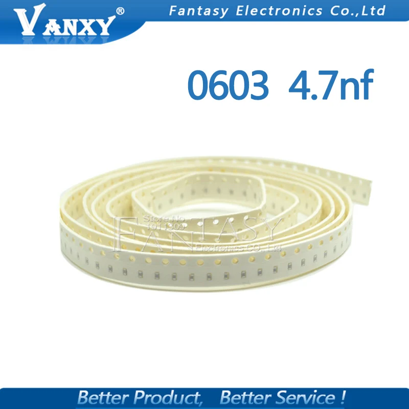 500 шт. 10% НФ X7R ошибка 0603 50 в 472 4700PF SMD толстая пленка микросхема многослойный