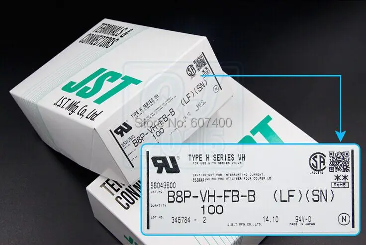 

B8P-VH-FB-B connectors JST Connectors terminals housing 100% new and original parts B8P-VH-FB-B(LF)(SN)