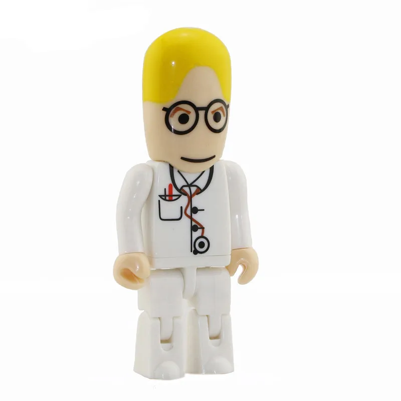 Style 3 Мультяшный флеш-накопитель робот Доктор модель медсестры USB 2,0 флеш-карта памяти 4 ГБ 8 ГБ 16 ГБ 32 ГБ 64 Гб зубной стоматолог USB флеш-накопители Thumbdrive - Цвет: Style 3