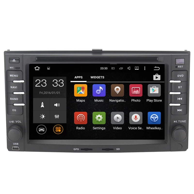 Quad core android 7.1 dvd-плеер автомобиля для KIA SPORTAGE SORENTO РИО Cerato Carens Picanto карнавал Лотце