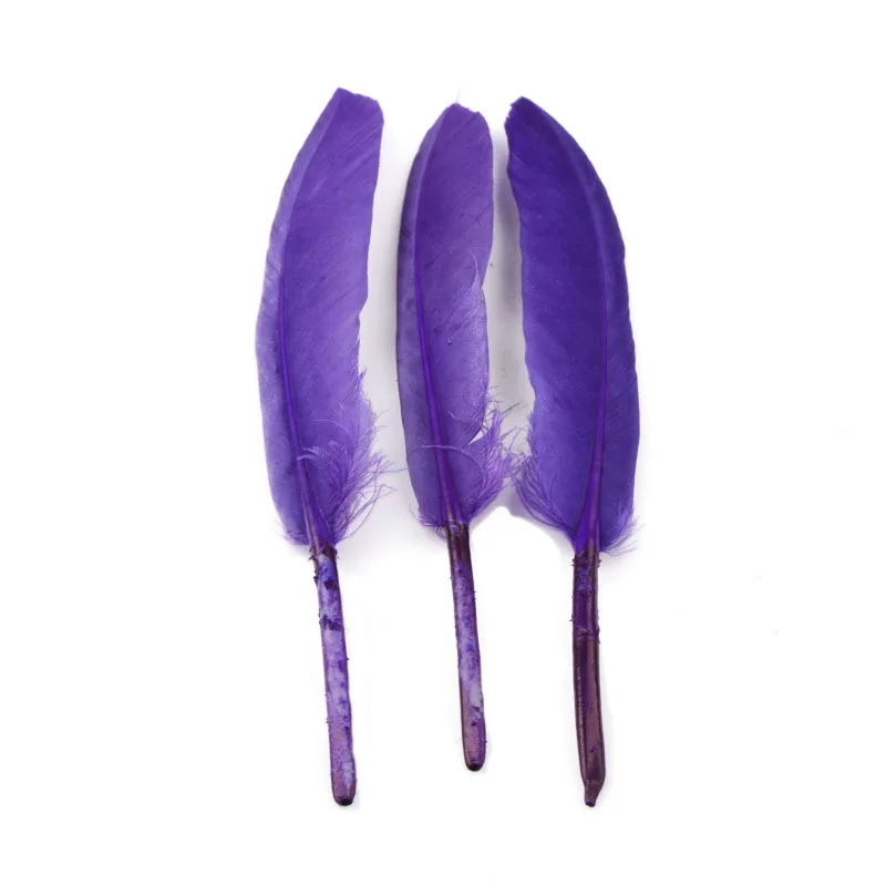 Разноцветные качественные натуральные утиные перья длиной около 15 см 100 шт. в