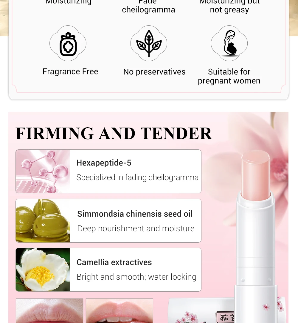 Крем для макияжа soonpure, стиль, очень питательный бальзам для губ, восстанавливающая морщины, губная помада, Макияж для губ, красота, уход за губами, 3,5 г
