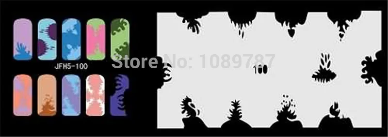 ABEST многоразовый фототрафарет 260 дизайнов-20 листов шаблона набор 5 | Красота и