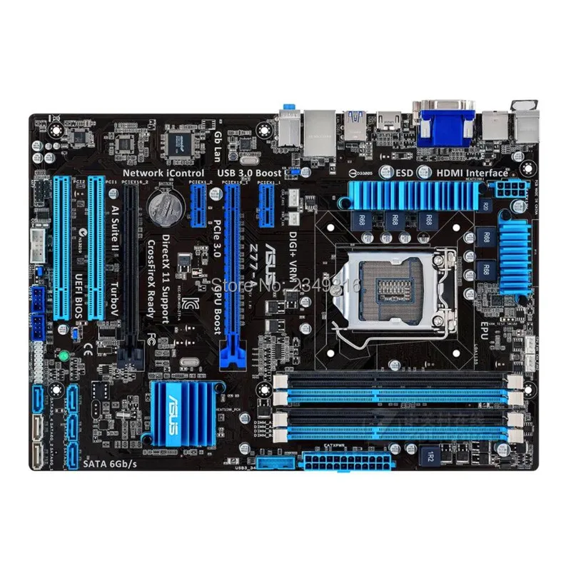 Материнская плата для Asus Z77-A LGA 1155 DDR3 32GB USB3.0 cpu Z77
