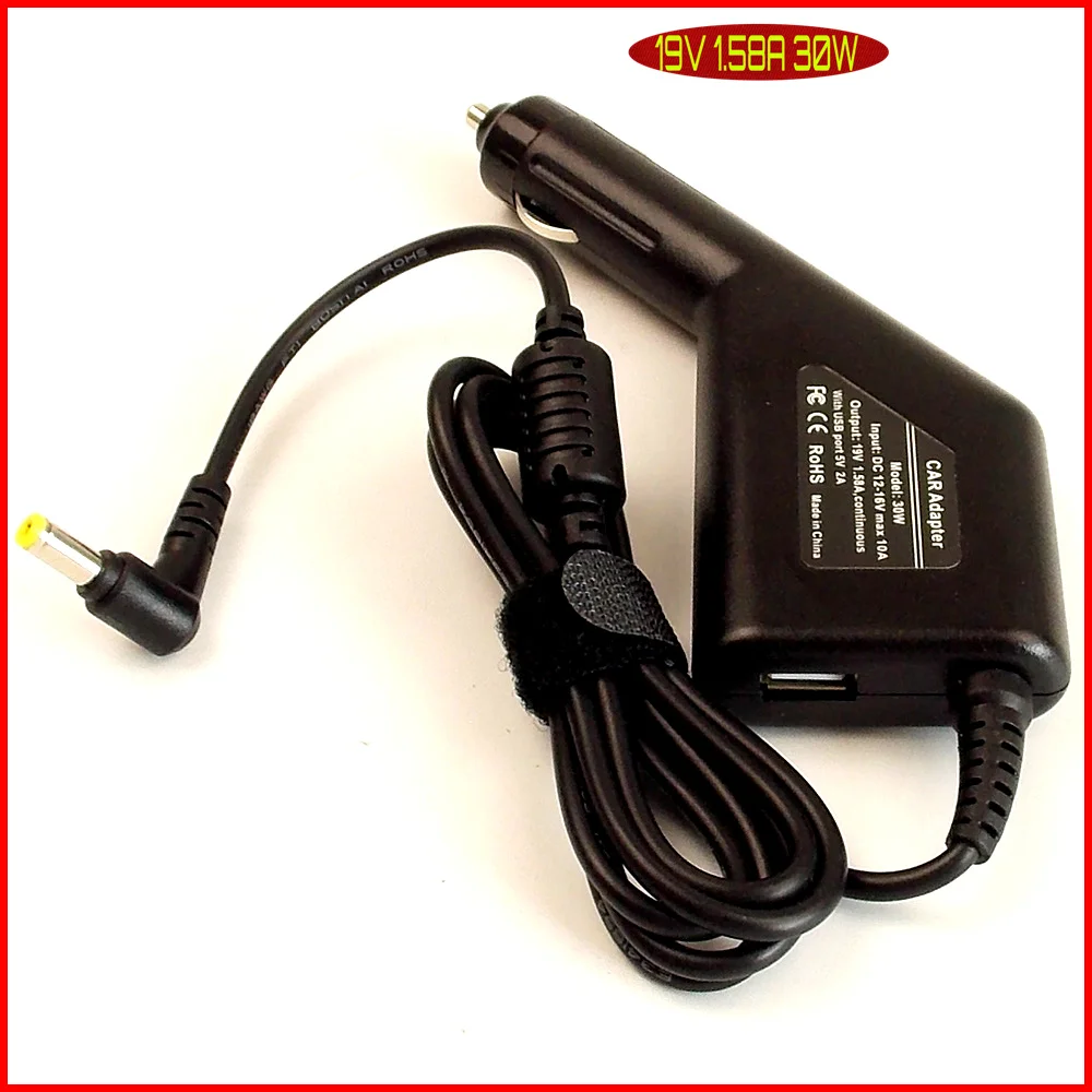 Автомобильный адаптер питания для ноутбука 19 в 1 58a + USB порт Acer Aspire One 753 ZG5 ZG8 ZE6 E1A 752