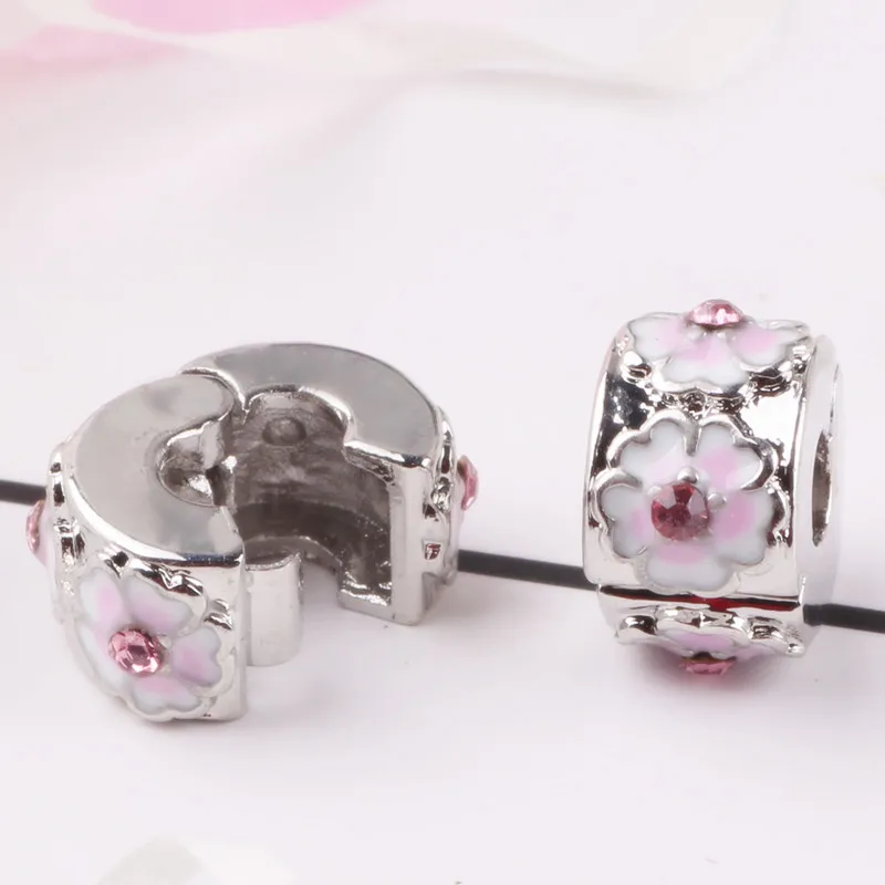 P-125 Браслет Pandora с бусинами,, сделай сам, подвески, весна, новинка, Дамбо, розовая божья коровка, багажные наушники, слон, ожерелье, подвеска - Цвет: P-125