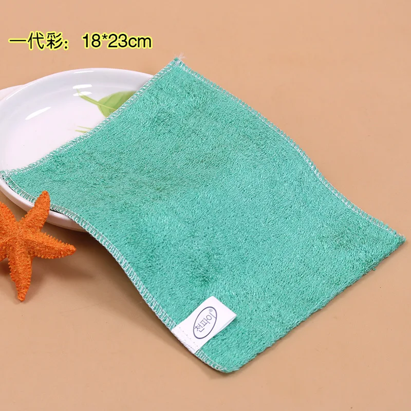 100% Bamboo Fiber Durable High Efficient ANTI-GREASE Dish Washing Cloth Magic Multi-function Wiping Kitchen Towel Cleaning rag |