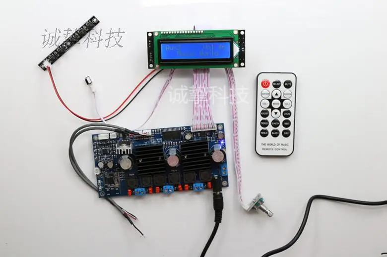 2,1 канальный Bluetooth цифровой сабвуфер усилитель плата TPA3116D2+ PT2313 Цифровой Тон 50 Вт* 2+ 100 Вт HIFI с пультом дистанционного управления