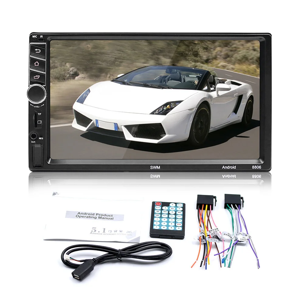 Автомагнитола 2Din 7 &quotHD мультимедийный плеер с сенсорным экраном стерео MP5 Bluetooth USB
