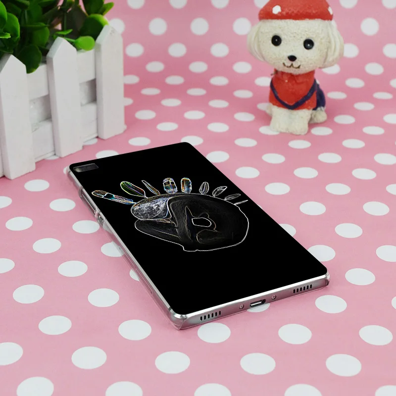 B0705 Холодное сердце Neon Glow Прозрачный Жесткий Тонкий чехол кожного покрова для Huawei