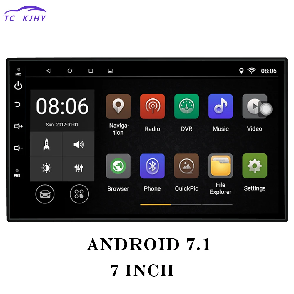 Автомагнитола 2 Din 7 дюймов Android 1 gps сенсорный экран навигация автомобильная