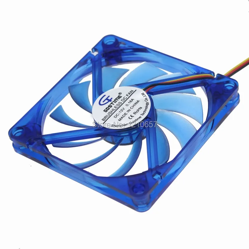 Gdstime 3Pin 8 см 80x10 мм 80 x 10 DC 12 В Бесщеточный Охлаждающий кулер вентилятор для
