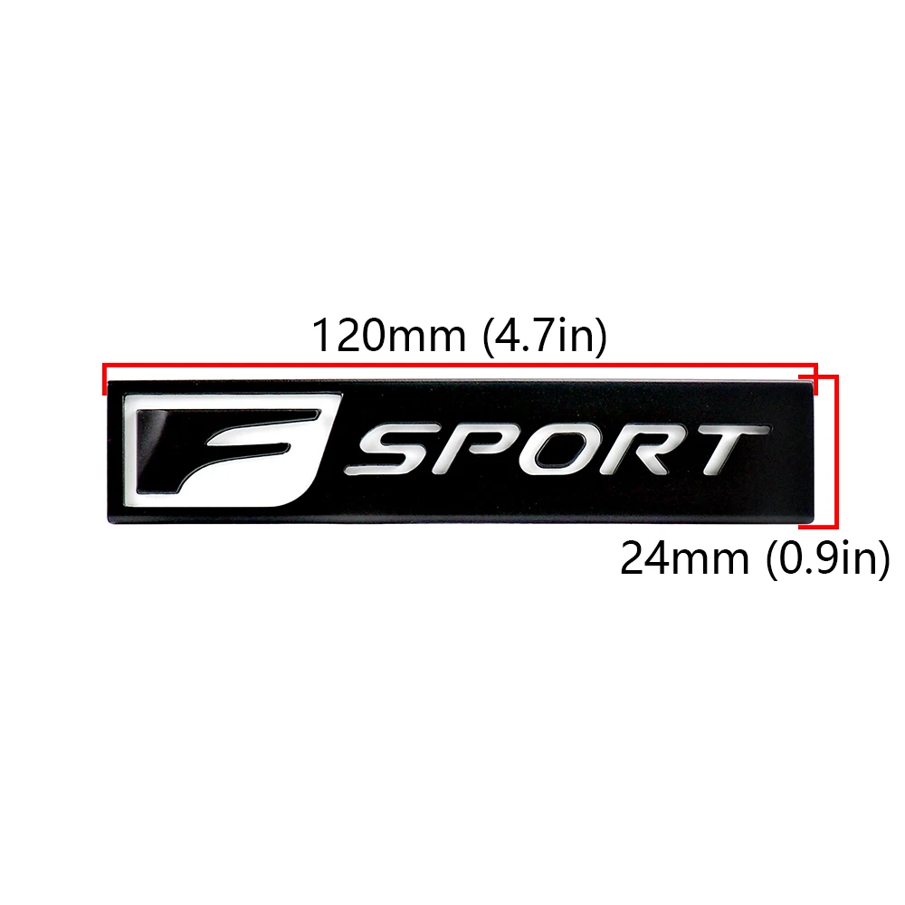 F спортивный автомобиль Стикеры Авто F-SPORT установка крыло Стикеры s для Lexus IS ISF GS RX RX350 ES IS250 ES350 LX570 CT200 аксессуары - Название цвета: Black