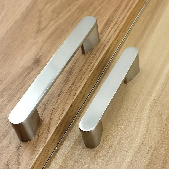 2.5'' 3.75'' 6.3'' Modern Kitchen Cabinet Door Handles Knobs Brushed Nickel Drawer Pull Handle Dresser Knob Cupboard Hardware