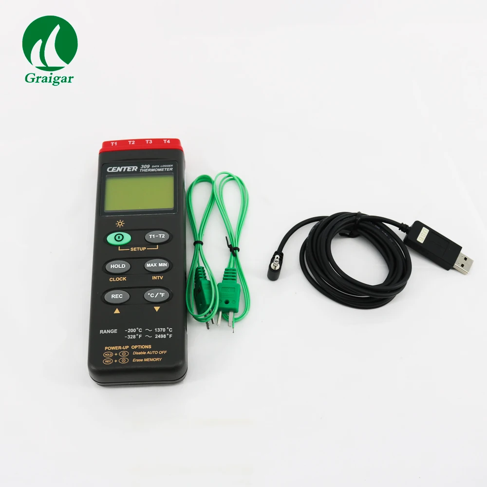 

K Type 4 Channels Digital Thermometer Datalogger Thermometer CENTER-309
