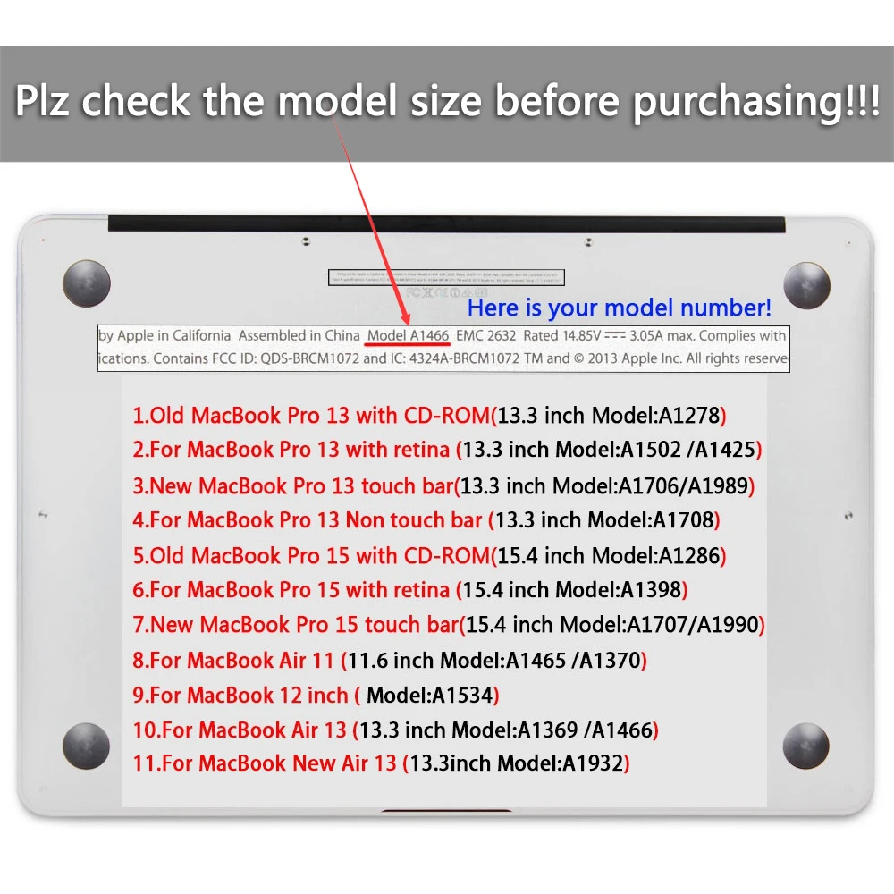 2019 новый жесткий чехол для ноутбука Apple MacBook Air 11 13 Pro Retina Touch Bar 12 15 inchs A1932 A1706 A1989