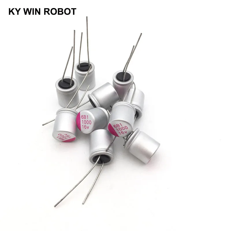 16V1000UF 10*13 DIP сплошной Электролитический Конденсатор 1000 мкФ 16V 10X13mm твердый сатиновый конденсатор высокого качества