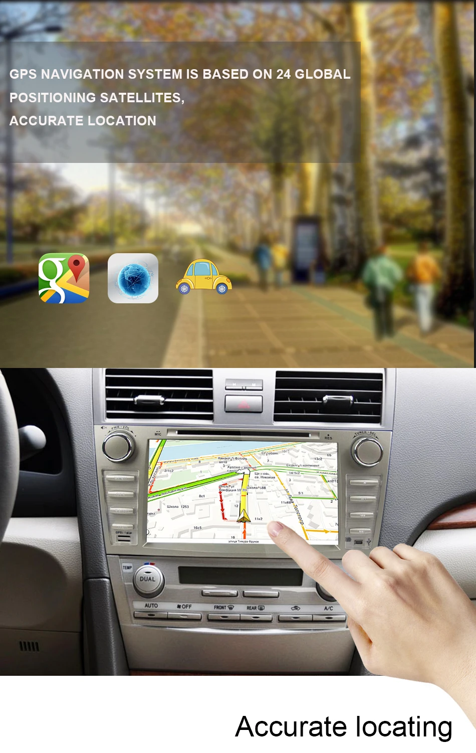 Eunavi 8 дюймов 2 din Автомобильный dvd-плеер gps навигация авто радио для Toyota Camry 2007 2008 2009 2010 2011 Автомобильный ПК стерео головное устройство