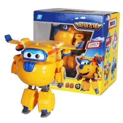Best Sale 12cm Super Wings ABS Planes Transformation Robot Airplane Brinquedos JETT Action Figures Toys With Original Box | Игрушки и