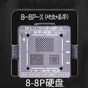 WL hdd инструмент для ремонта iphone 5 5s 6 6s 7 8 XS MAX Plus NAND процессор BGA reball жестяная сетка HDD Baseband трафарет отличная ремонтная база - Цвет: 8 8p Baseband