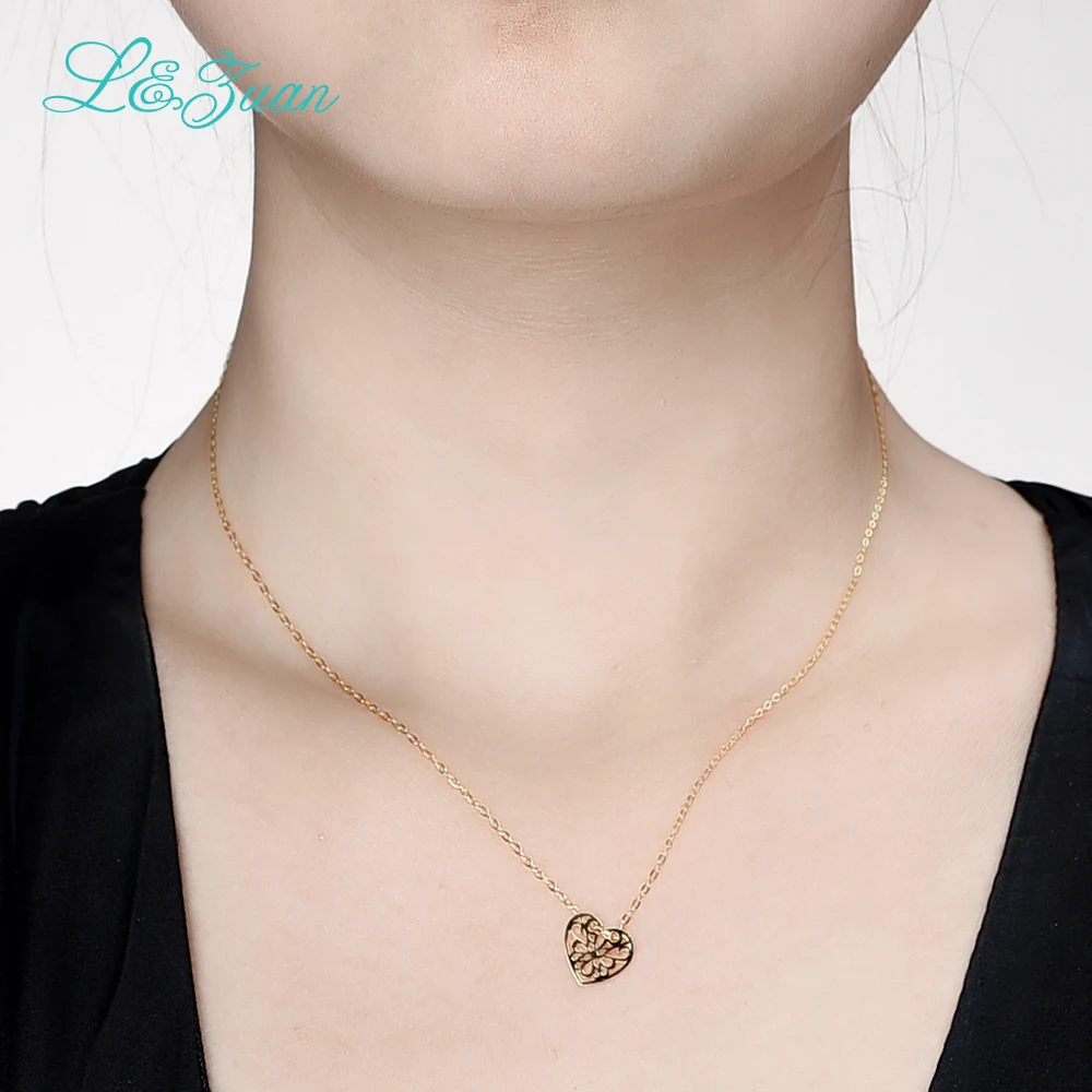 I & Цзуань 925 серебряный женщина подвески ожерелья для мужчин Мода в форме сердца