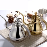 thicken stainless steel teapot with filter hotel restaurant with cooker tea long mouth big teapot 1 8l