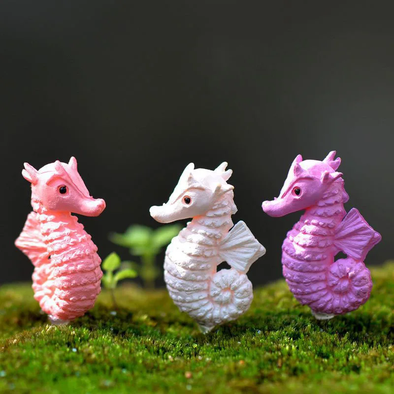 Миниатюрный сказочный сад с морскими животными Hippocampus домашнее украшение для