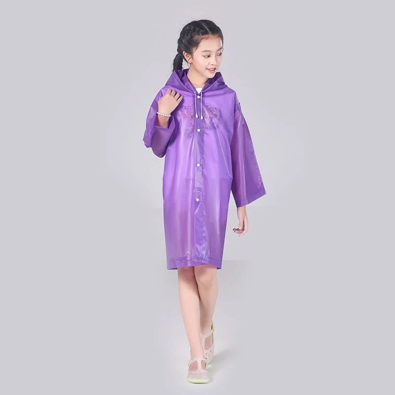 Детский дождевик непромокаемый плащ-пончо для девочек и мальчиков непромокаемая