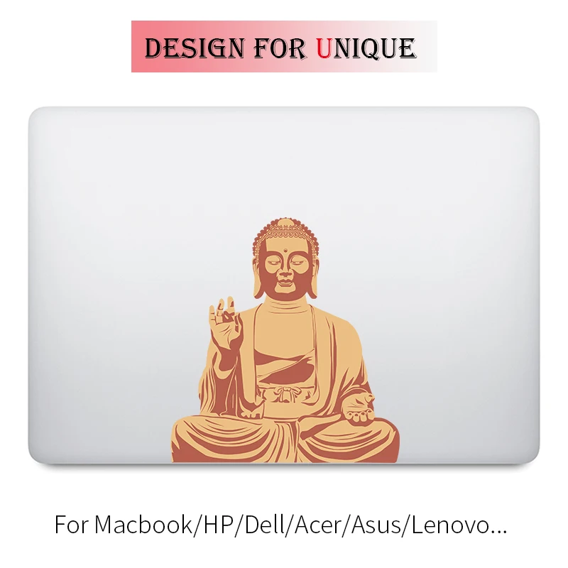 Медитирующая Будда красочная наклейка для ноутбука Apple Macbook Наклейка Pro Air retina 11 12