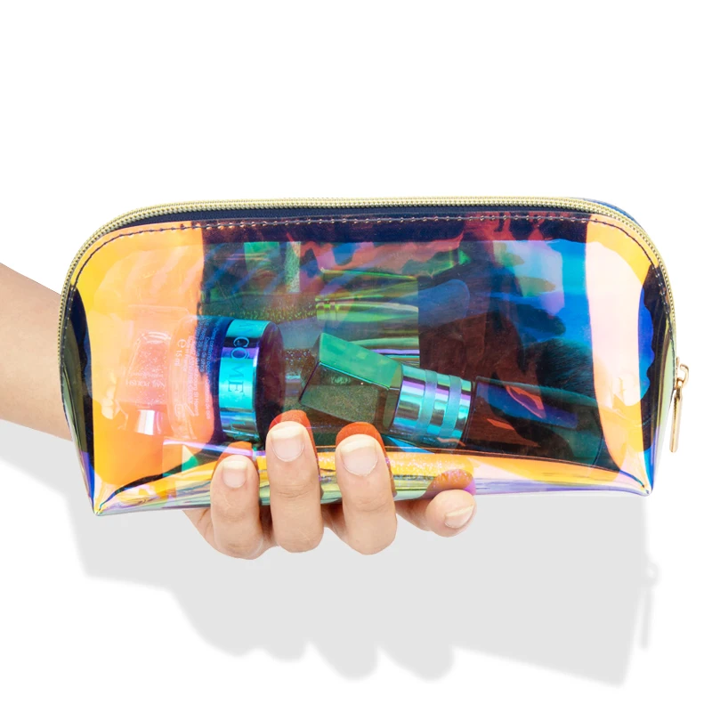 Брендовая дизайнерская Голограмма лазерная косметичка органайзер для