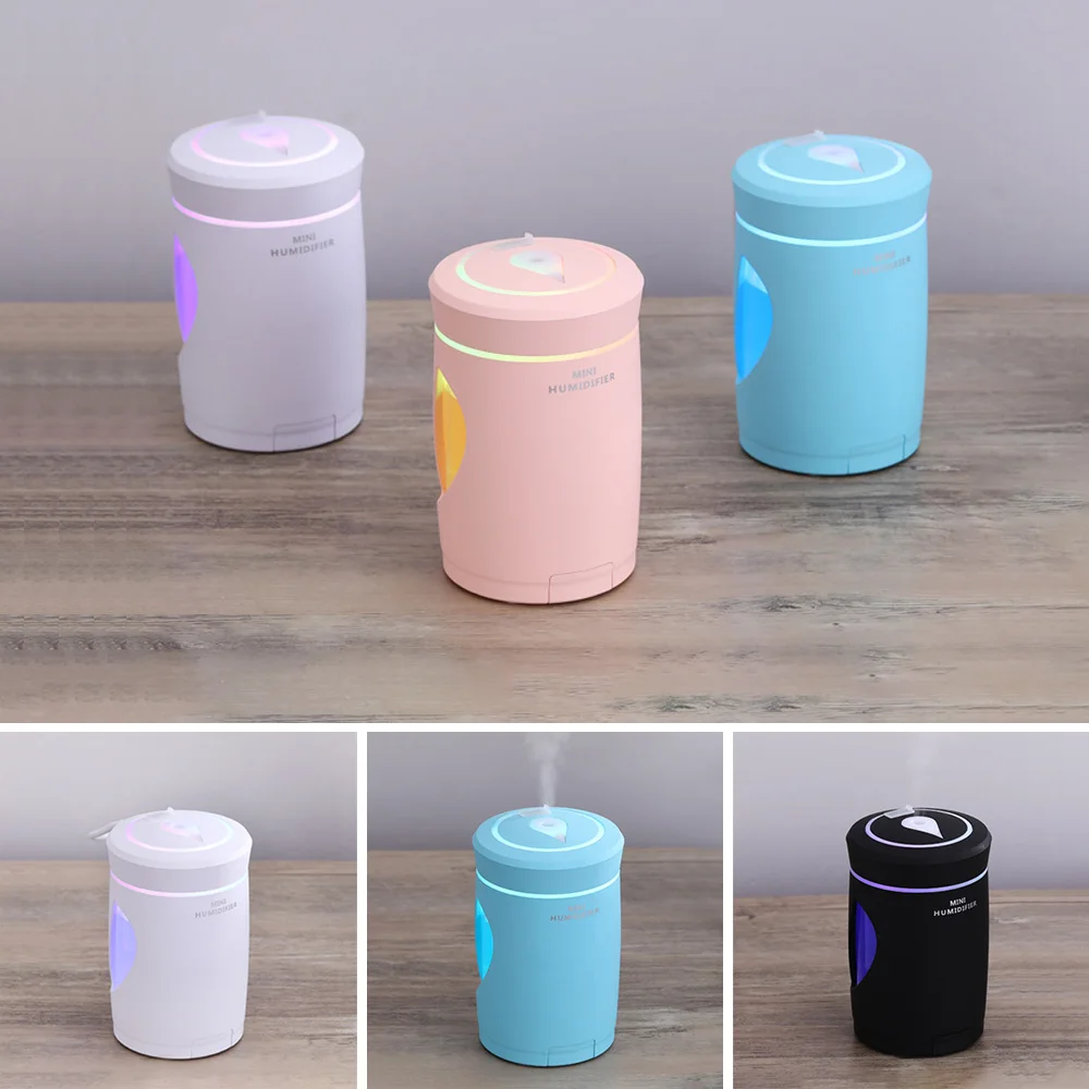 5 in 1 USB Ultrasonic Air Humidifier Portable Woodpeck Mini with LED Light and Fan Mist Maker for Home Office Car Use | Бытовая техника