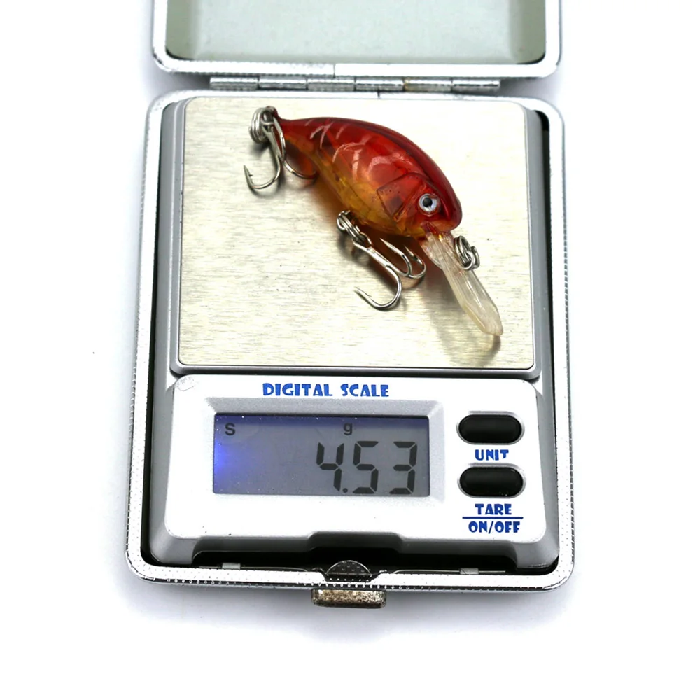 Hengjia 1 шт. приманка для ловли рыбы 5 см 4 6g жесткая искусственная 3D глаза мини