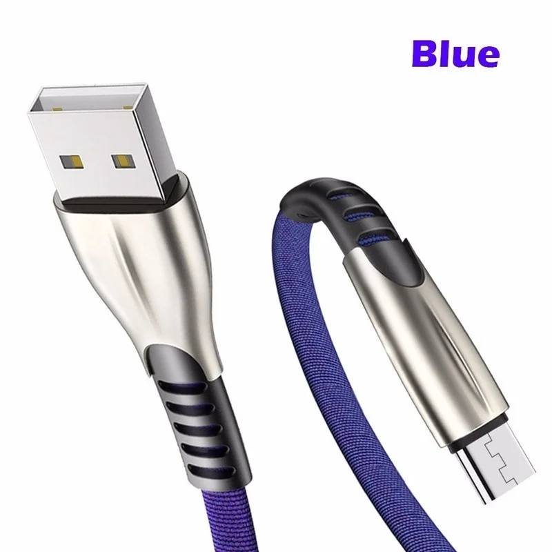 Микро USB кабель для быстрой зарядки USB кабель синхронизации данных Шнур для samsung huawei Xiaomi Andriod Microusb Кабели мобильных телефонов iPhone 0,5/1/2/3 м