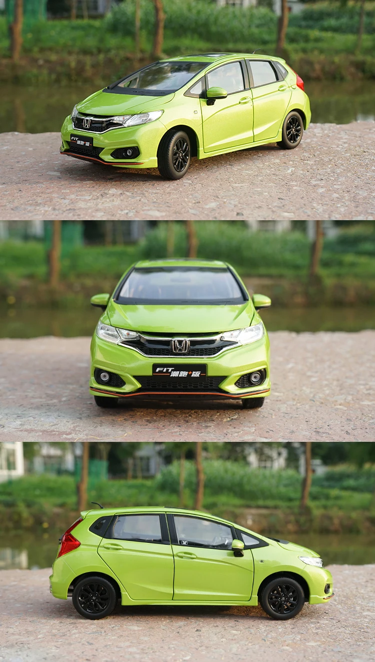 1/18 Honda FIT спортивный автомобиль из литого металла модель игрушки подарок для мальчика девочки Коллекция