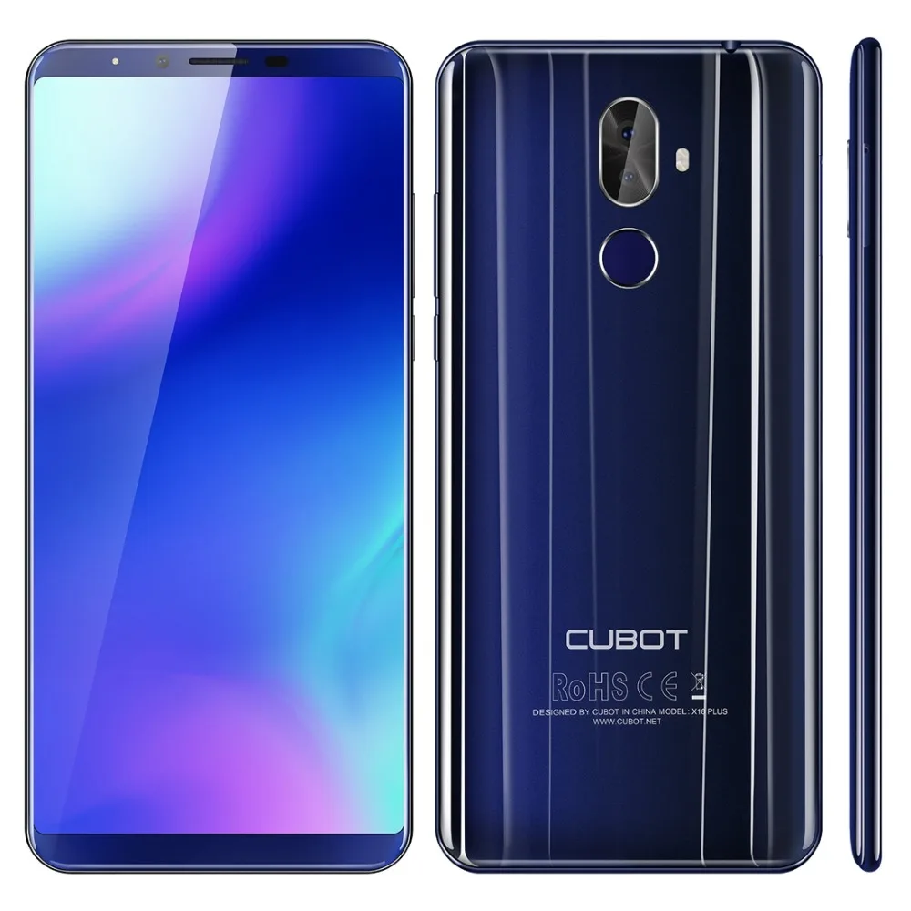 Cubot X18 Plus Android 8,0 18:9 FHD+ 4 Гб rom 64 Гб 5,99 дюймов MT6750T восьмиядерный смартфон 6 МП 13 МП Две sim-карты 4G мобильный телефон