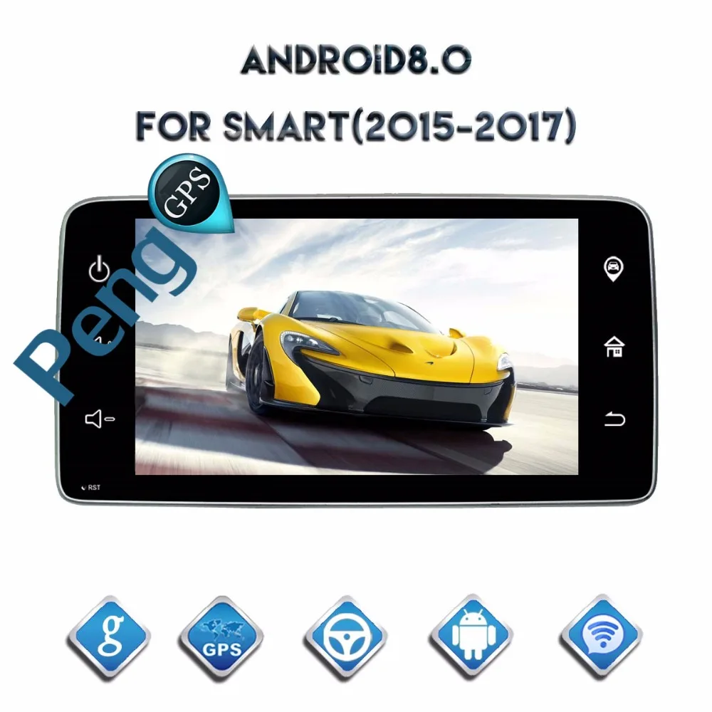 Восьмиядерный CD DVD плеер 2 Din Android 8 0 автомобильное радио для Mercerde Bnez Smart 2015-2017 GPS